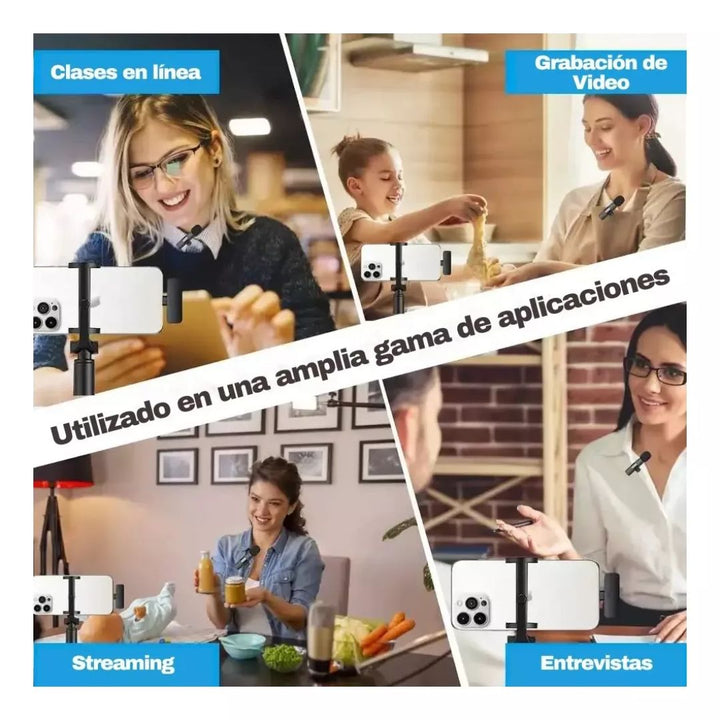 🎤📱 Micrófono inalámbrico con solapa